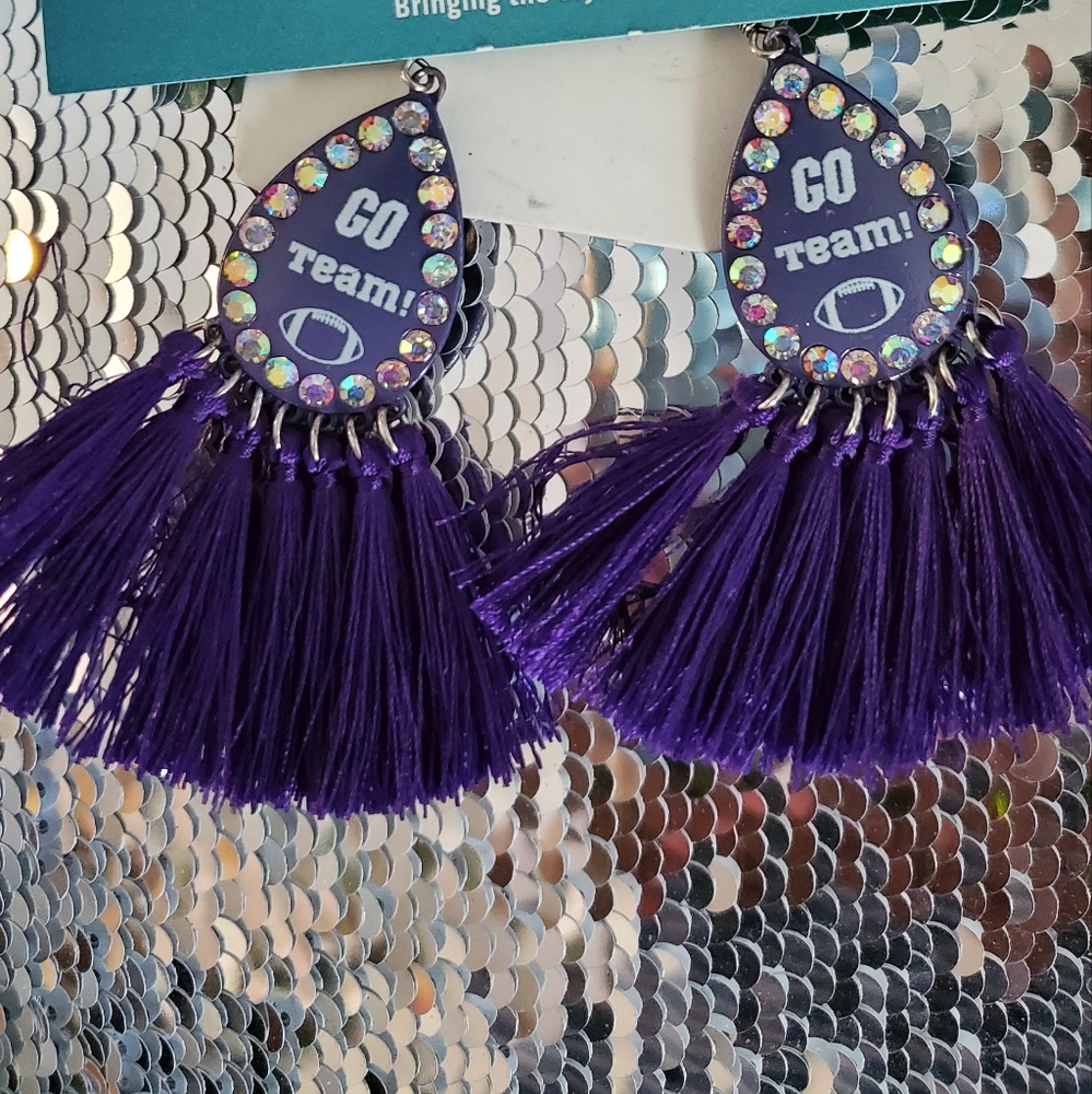 Purple earrings